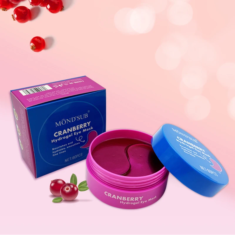 Custom Glitter Crystal Collagen Eye Mask Care Brightening Sheet Hydrogel Under Eye Patches Gel Hydrating Eye Pad For Dark Circle