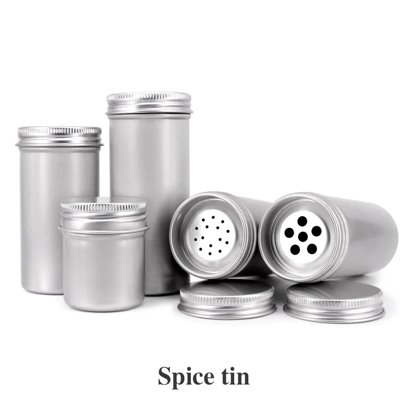 Food Grade custom aluminum spice shaker tins