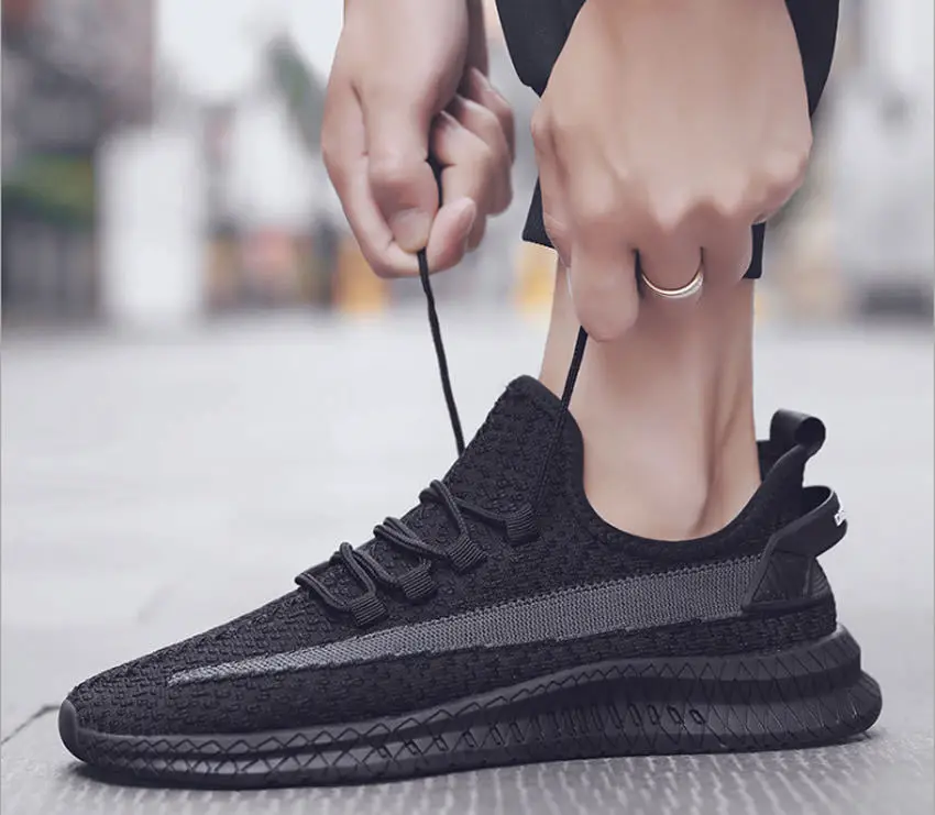 Wholesale Cheap Summer Mesh  Sneakers For Men Breathable Men's Casual Shoes Slip-on Male  Loafers  Walking Shoes