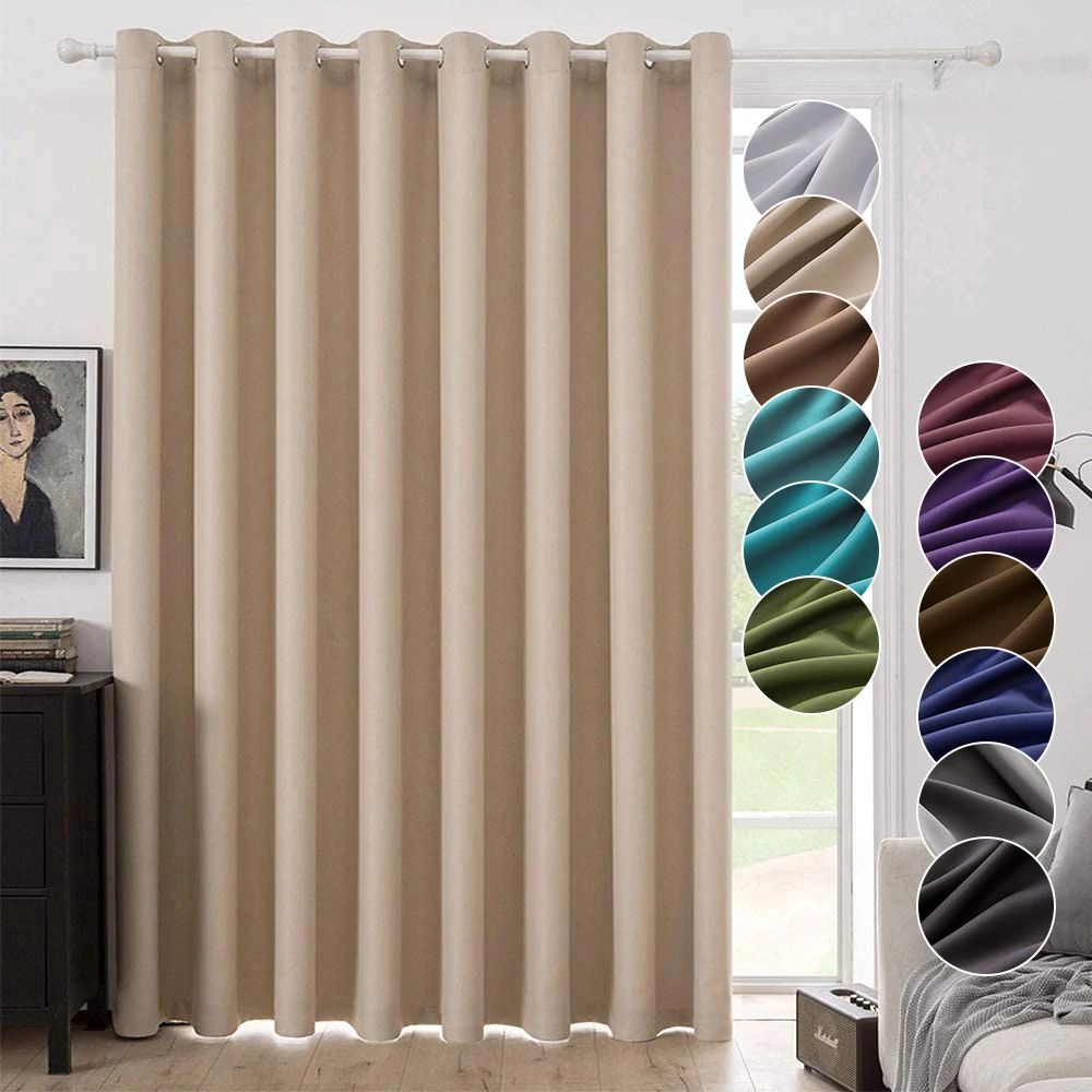 China on sale blackout door wide curtain textiles decoration luxury living room curtains window blackout