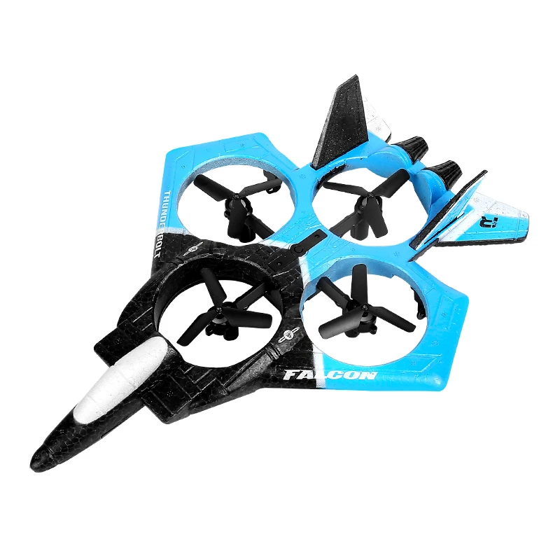 EPP foam 2.4g four axis remote and hand gesture control airplane fighter drone toys Dual Control Camera Flying Airplane Toy