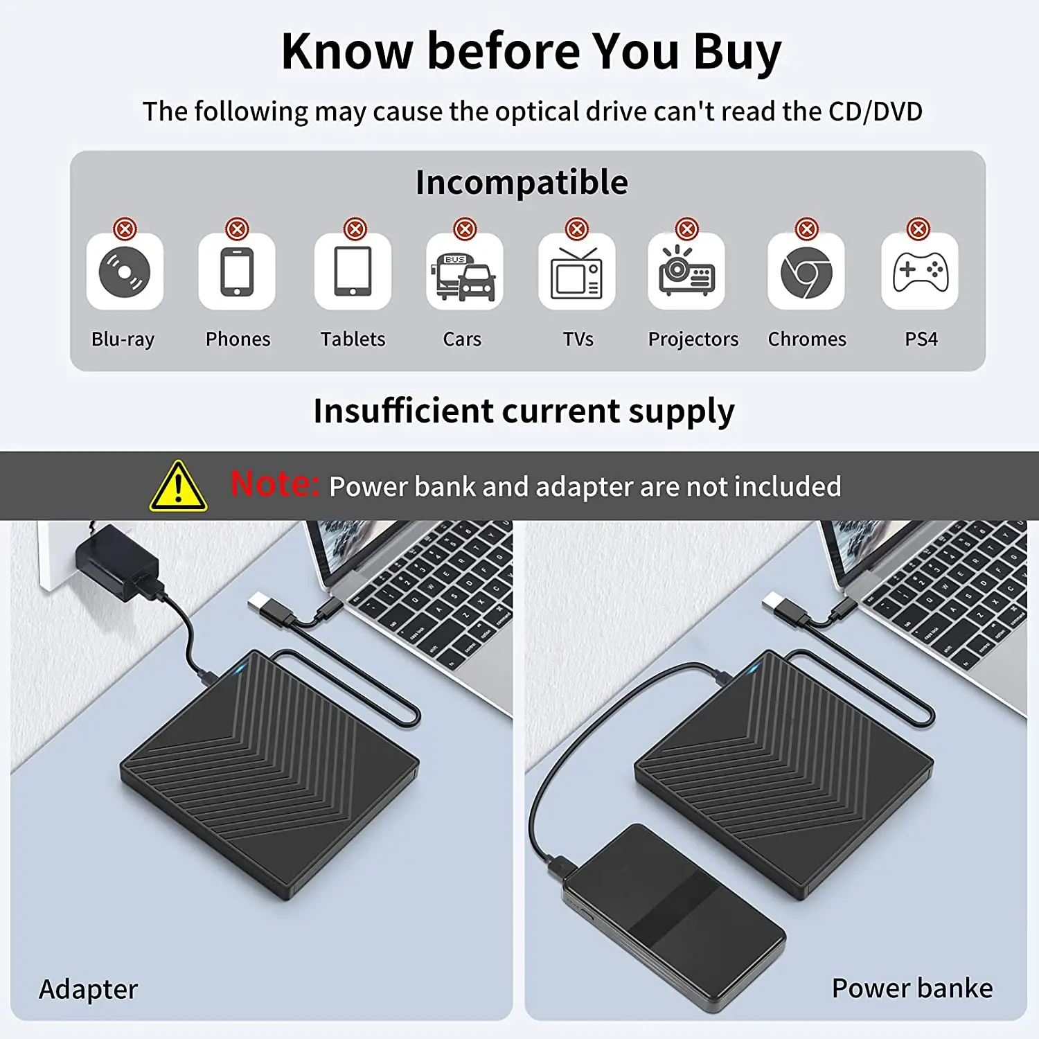 new 7 in 1 External DVD Player Plug and play dvd burner with HUB cd Drives for Latest Notebooks,Optical Drive