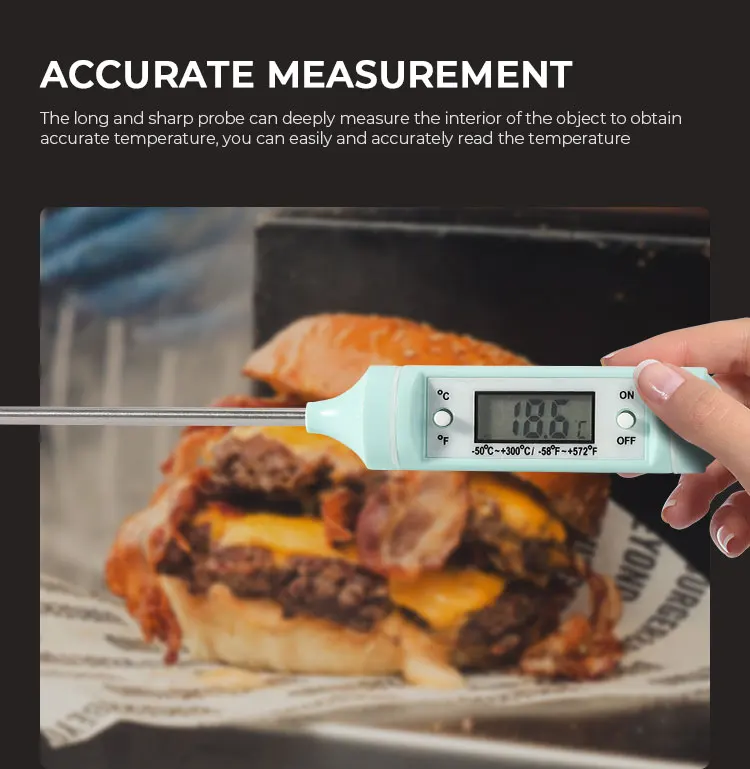 Hot Sale Green Household LCD TP101 Cooking Electronic Food Thermometer