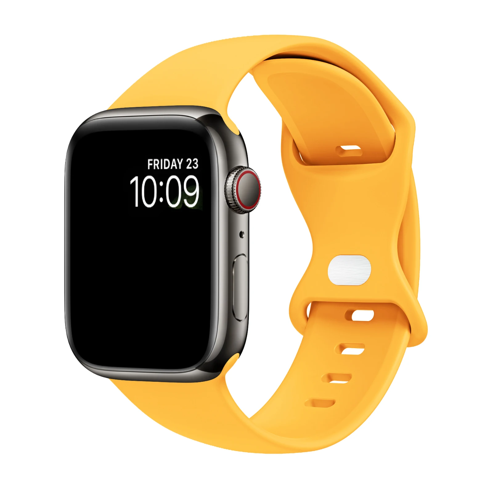 Soft Silicone Butterfly Tail Sport Watch Band Compatible for Apple Watch Series 9\8\7\6\5\4