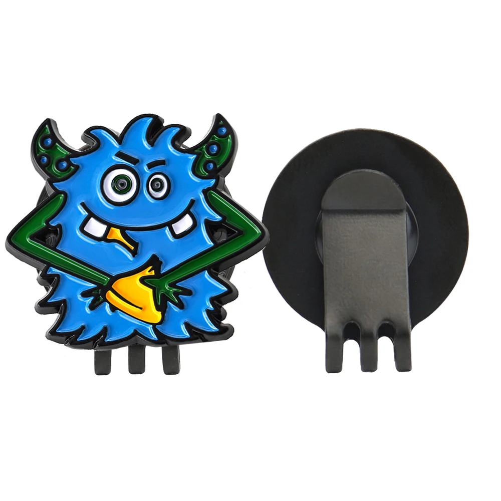 Best Sale Metal Magnetic Golf Hat Clip Blank Print Laser Epoxy Golf Ball Marker Engravable Ballmarker Custom Logo