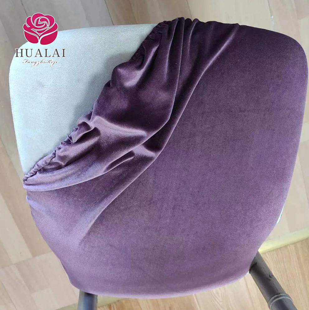 C002- IVORY AND WHITE COLOR HIGH QUALITY SPANDEX  DINNING SOLID CHAIR VELVET SEAT PAD COVERS PROTECTORS FOR WEDDING