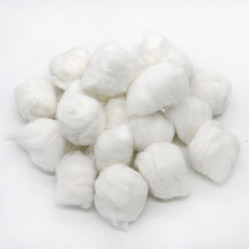 factory sterilized 50g medical absorbent cotton balls