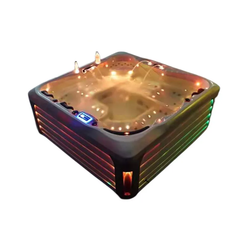 5 People Spa Bathtub Whirlpool Freestanding Acrylic Shell Outdoor Spa Pool