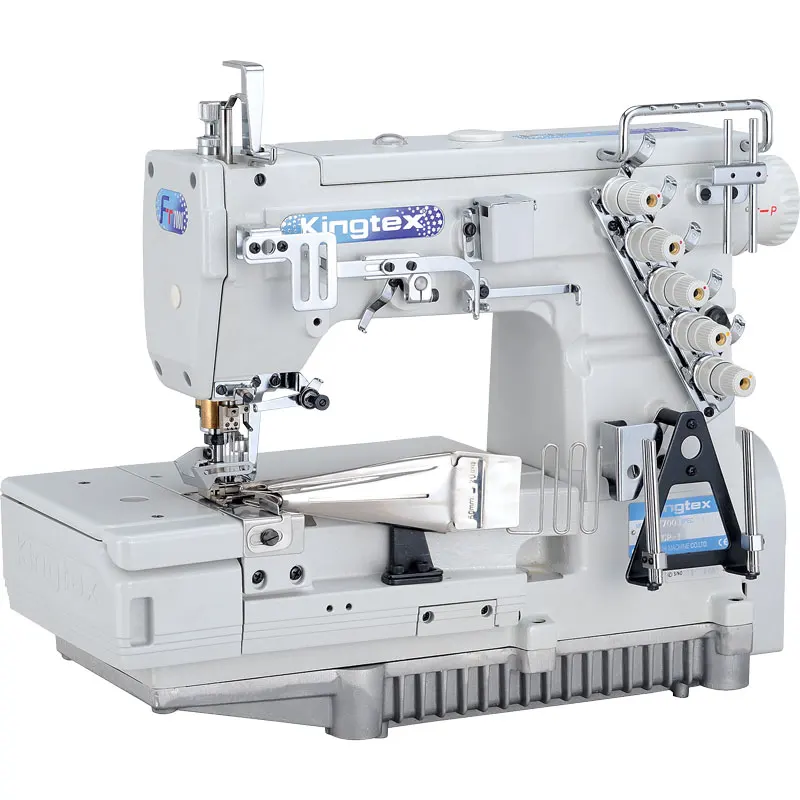 Kingtex FT7003 Flat Bed Interlock Tape Binding Industrial Sewing Machine for Underwear T-shirt
