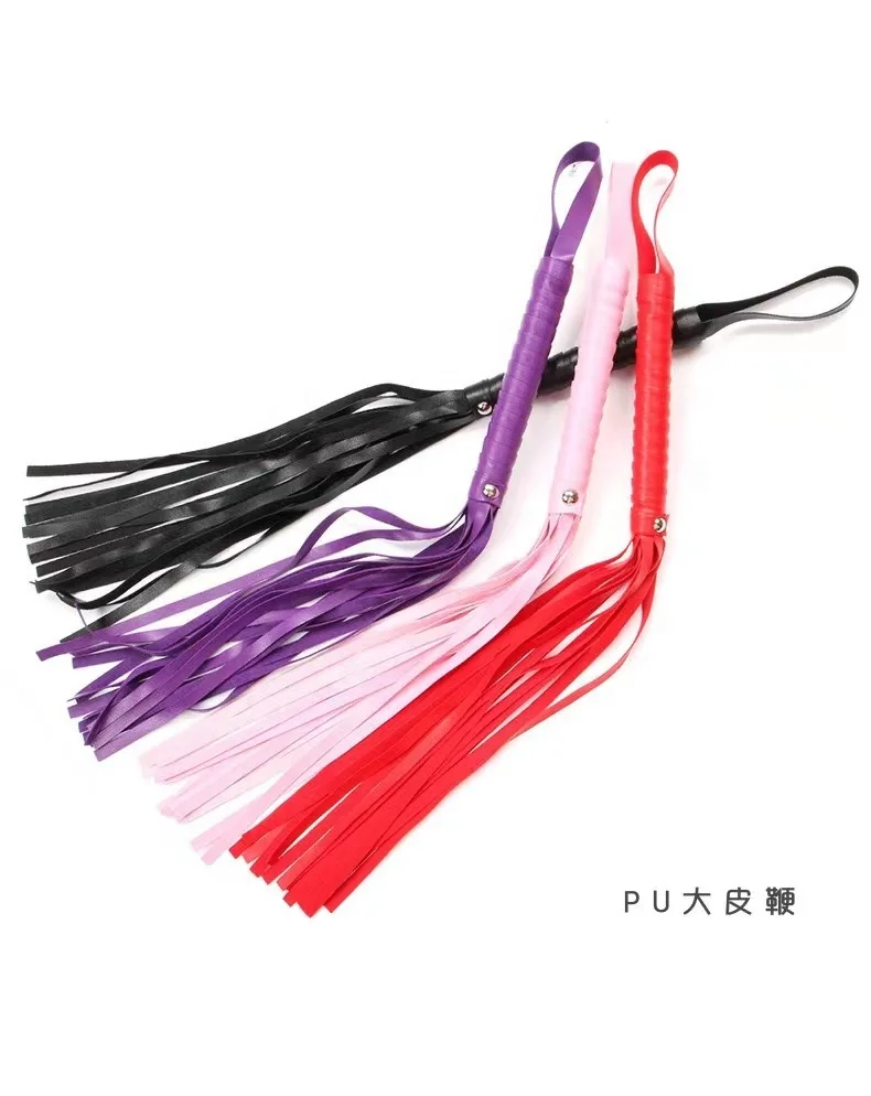 Sexual Flirt Tools Sex Whips Bondage Toy for Adults Sex Black Leather Flogger BDSM Fetish Whip