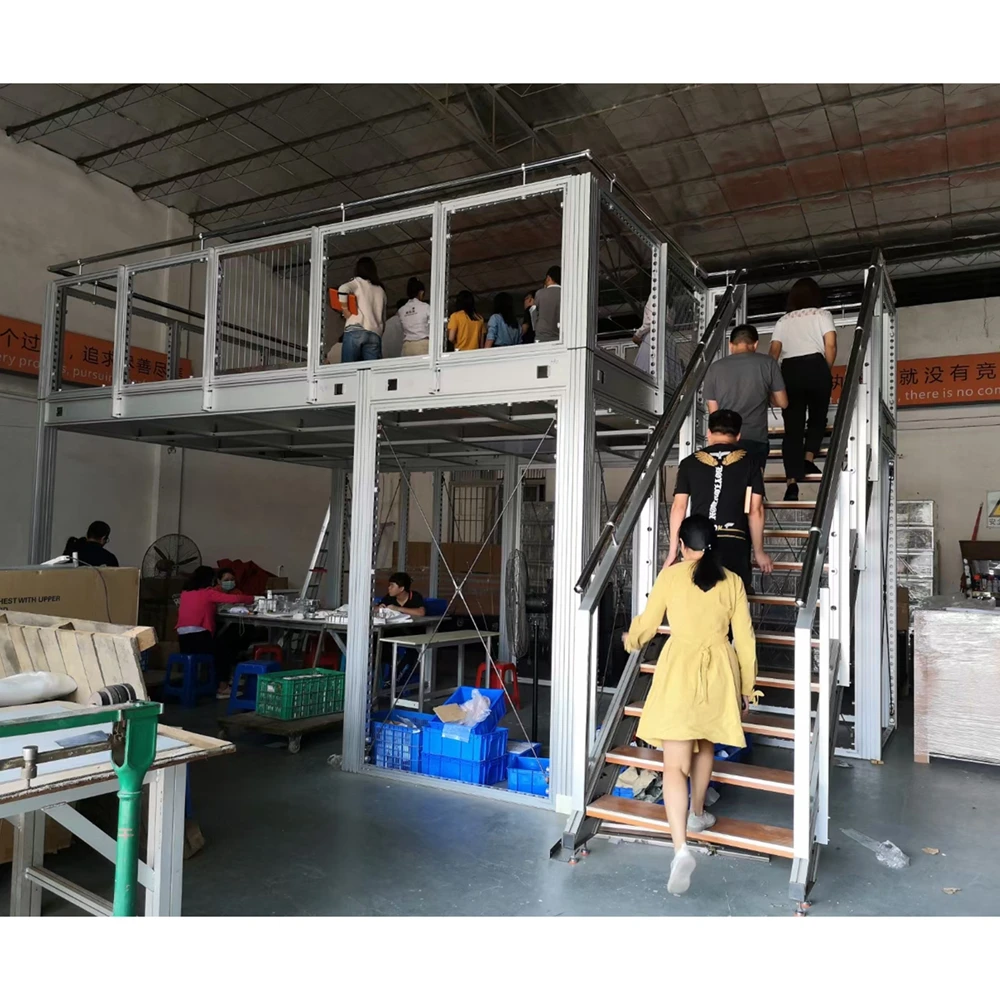 Tianyu Trade Show Equipment Design Modular 20x20ft Aluminum Two Storey Exhibition Stand Exhibit Two Story Double Deck Booth
