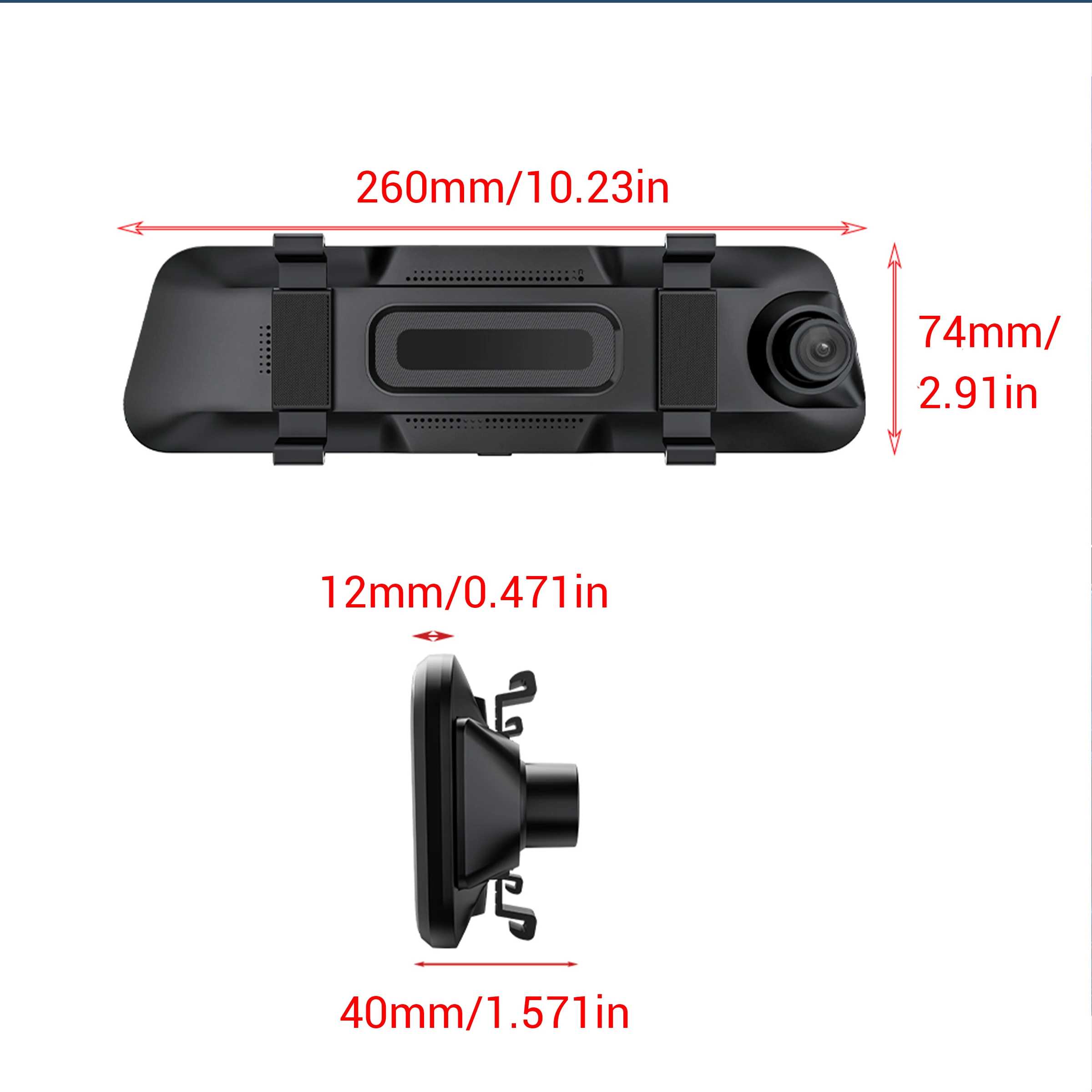 car black box dash cam 2k car mirrors with WiFi connectivity rear camera with BSD blind spot monitoring reminder
