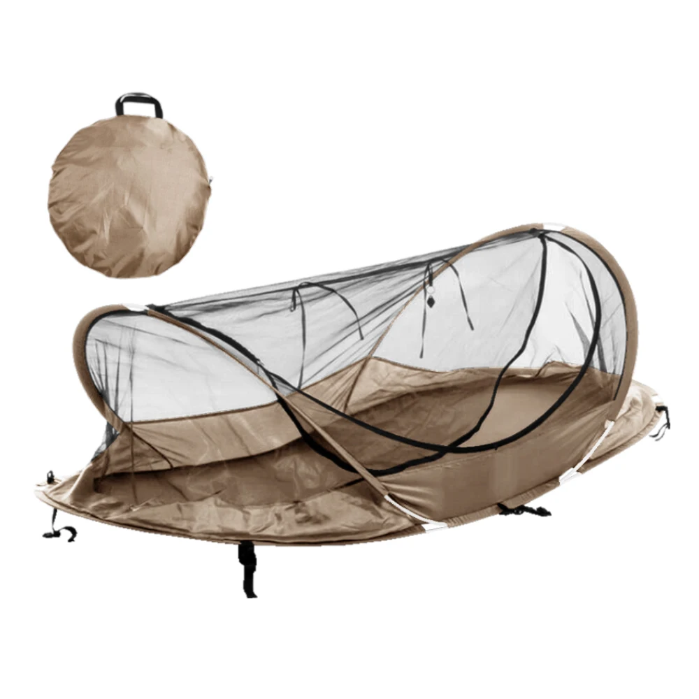 Customized Instant Pop up Single camping Outdoor Easy Folding Camping Tent mosquito net
