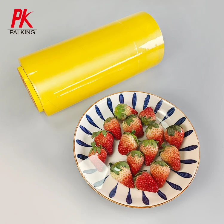 Transparent Casting Stretch Pvc Cling Film Jumbo Roll Food Grade