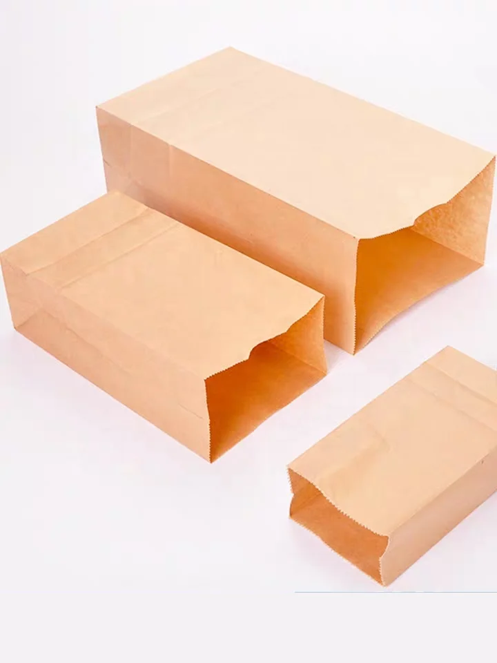 China factory custom print paper bag bread package take away disposable paper bags