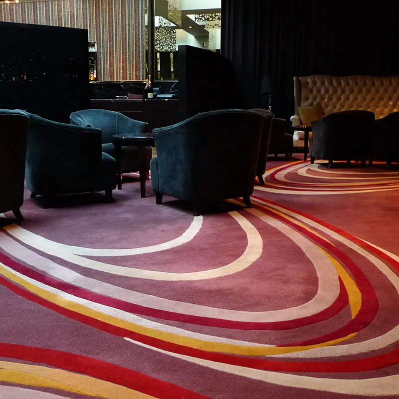 Full banquet hall carpet flooring handmade custom luxury carpet Comfortable and soft carpet  washable