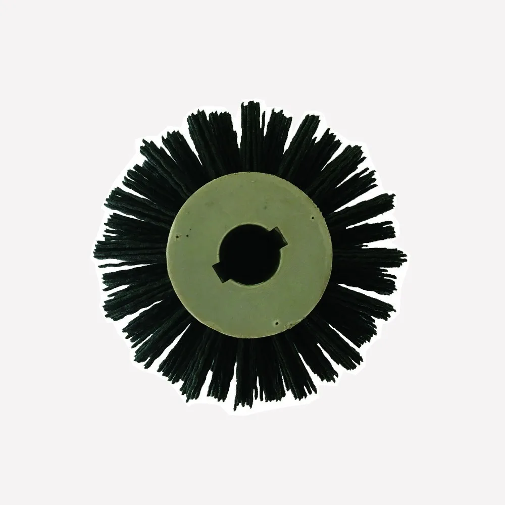 Abrasive pvc shaft nylon bristle cylinder brush roller for cleaning machine