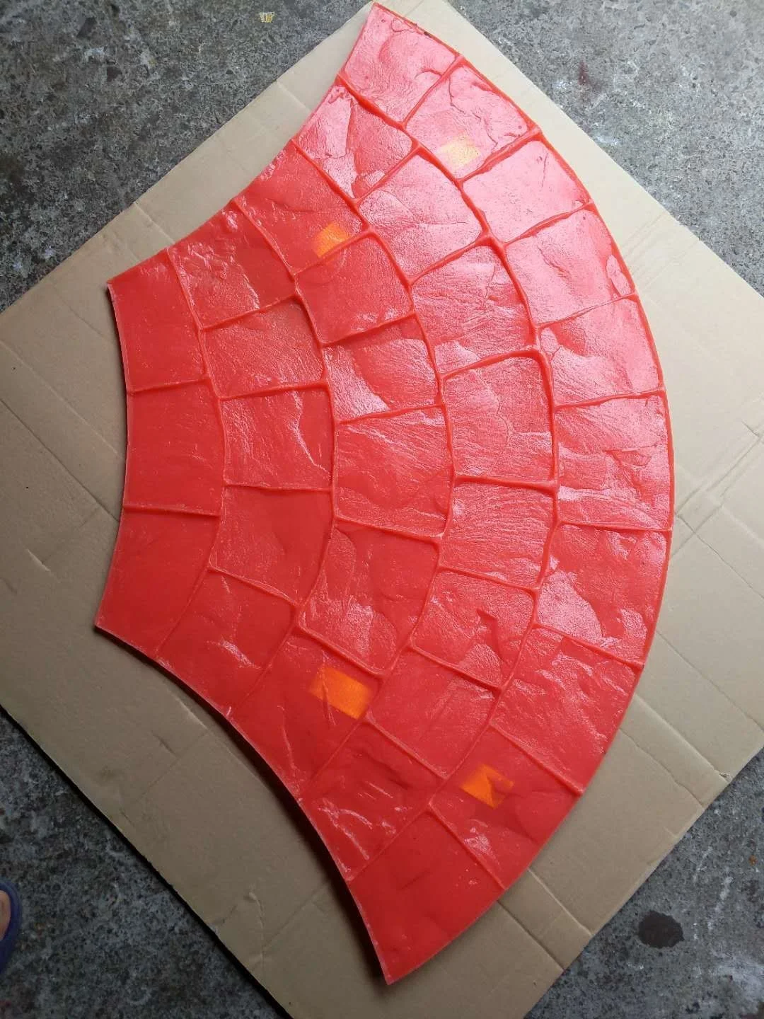 Polyurethane concrete imprinted stamped mat