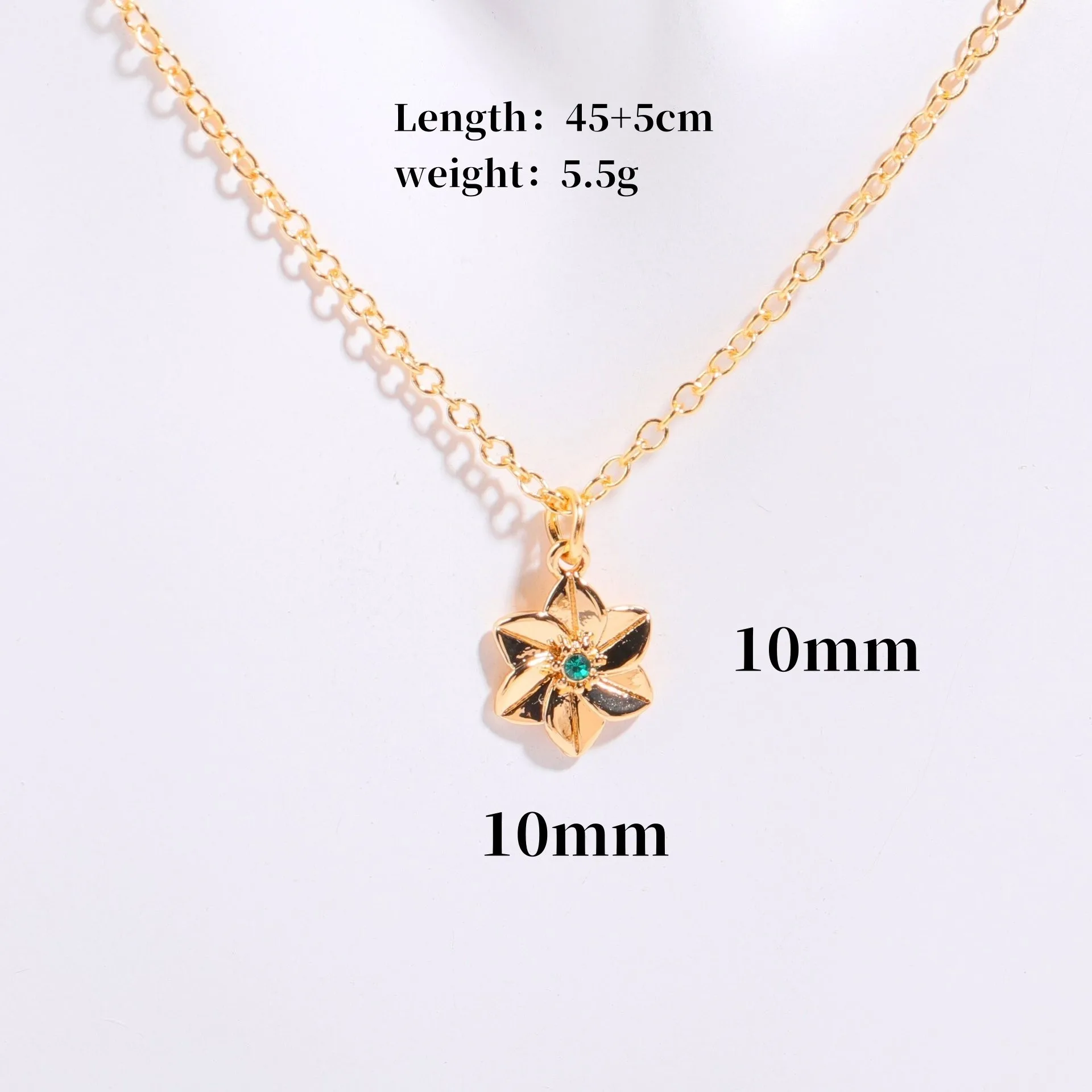 Luxury Jewelry 12 Zodiac 18k Gold Natural Birthstone Flower Charm Pendant Bracelets Necklaces Earrings Set  For Women Girls
