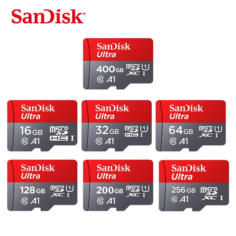 Wholesale Original SanDisk Micro SD Card 16gb 32GB 64GB 128GB C10 Flash TF memory Cards A1 Ultra Class 10 / U3