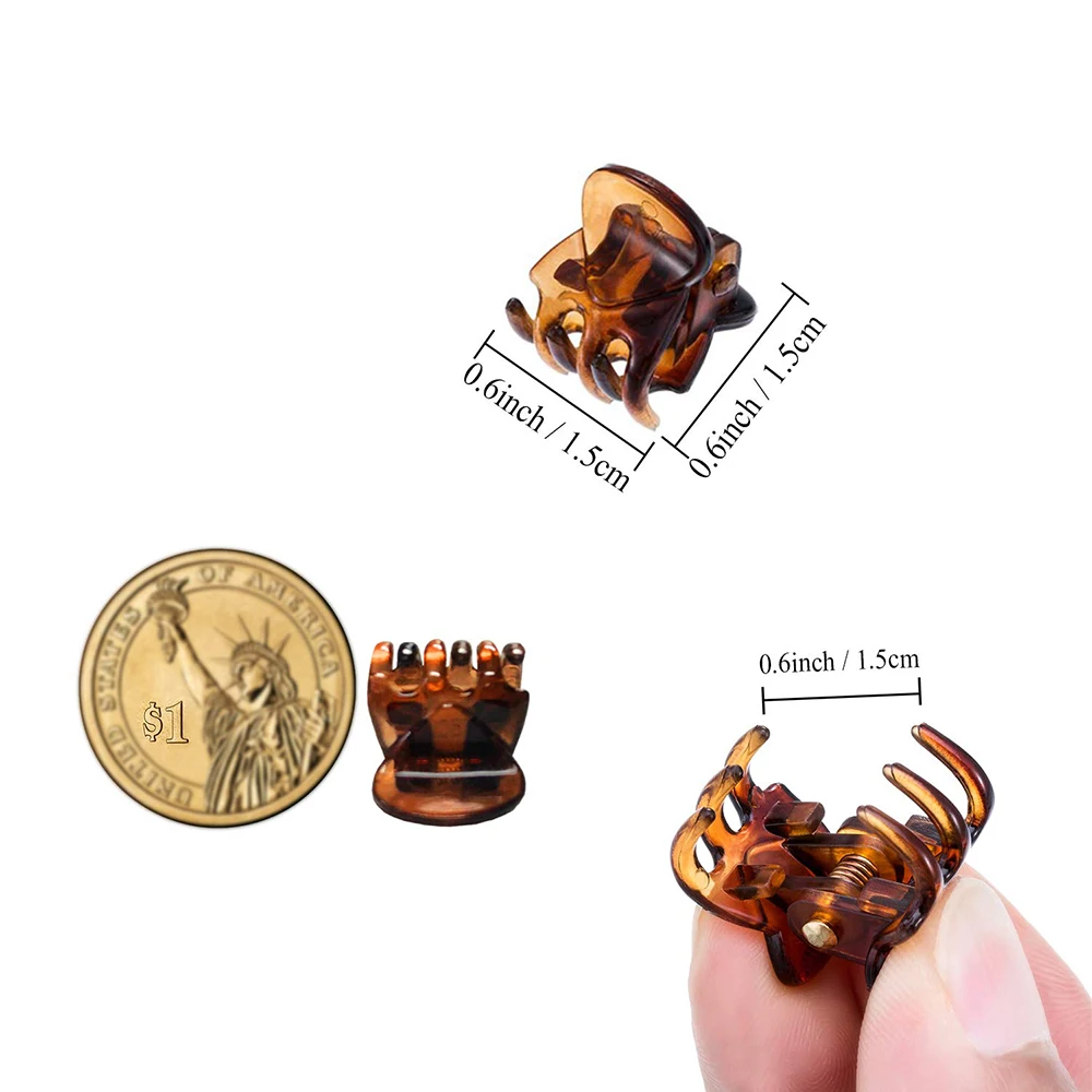 wholesale Mini Hair Claw Clips for Girls and Children Small Hair Clips Pins Clamps Non Slip Tiny Plastic Jaw Clips