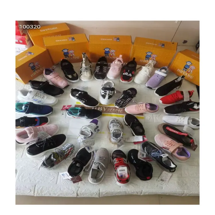 3.85 Dollar Model YH-ZJX007 Size 26-37 Fresh Assorted Patterns boys and girls fitness walking stock shoes