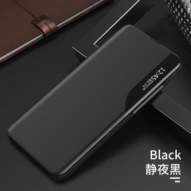 Деловой стиль ПУ флип кожаный Прочный ТПУ чехол для телефона huawei p40 lite задняя
