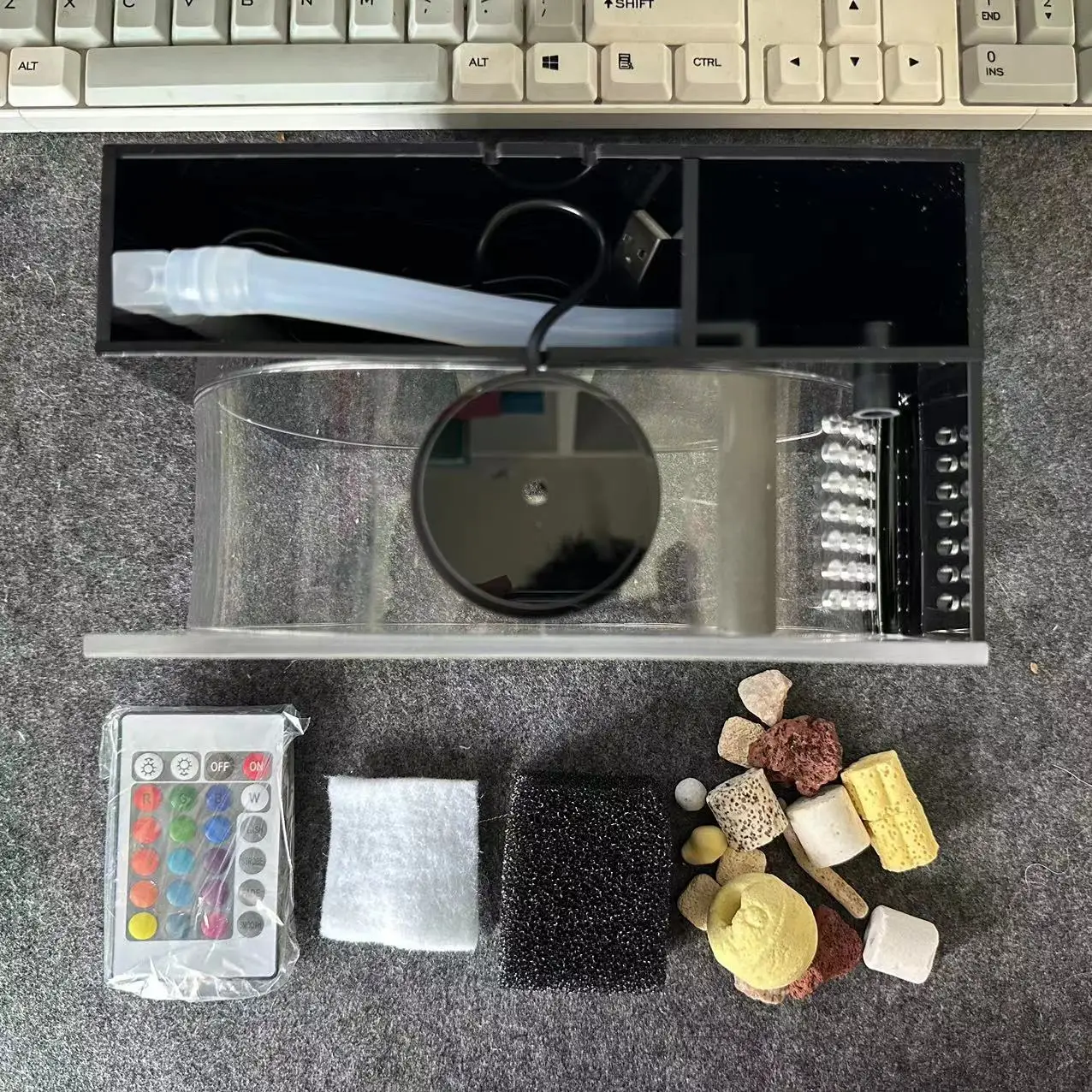 Tabletop viewing small aquarium simple Small fish breeding tank Transparent fish tank fish aquarium tank Aquariums