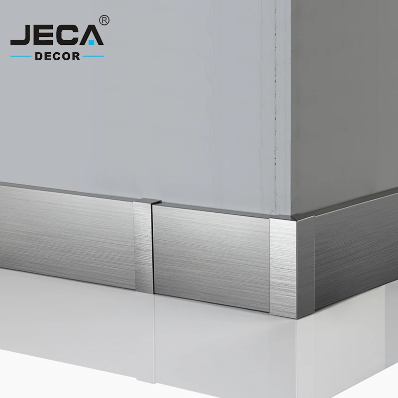 JECA High Quality Tile Accessories LED Skirting Board For Floor Decoration Factory Directly LED Golden Baseboard