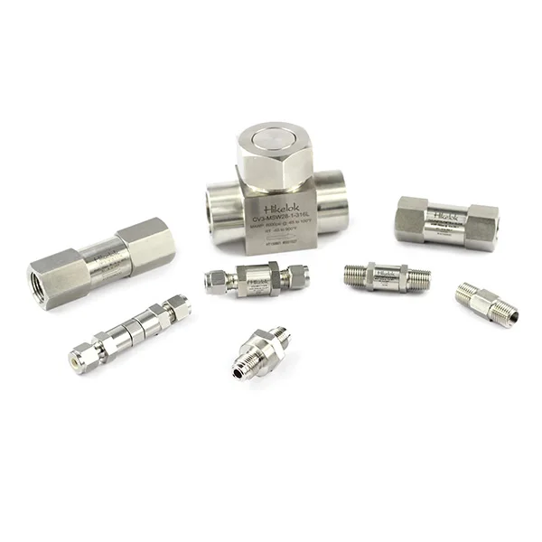 Swagelok Type Hikelok High Pressure Stainless Steel Brass One Piece Cracking Pressure One-way Valve Non-Return Valve Check Valve