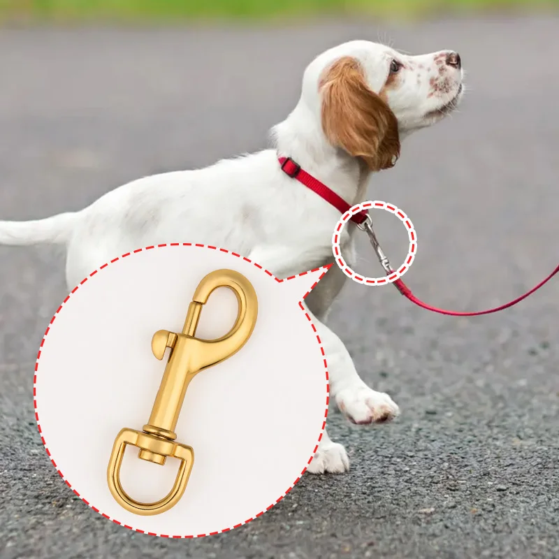 Крючок с застежкой на глаза из цинкового сплава, 3/5 дюйма, позолоченный металлический зажим для чая и собак, поводки 15 мм, болт с застежкой, поводок для собак