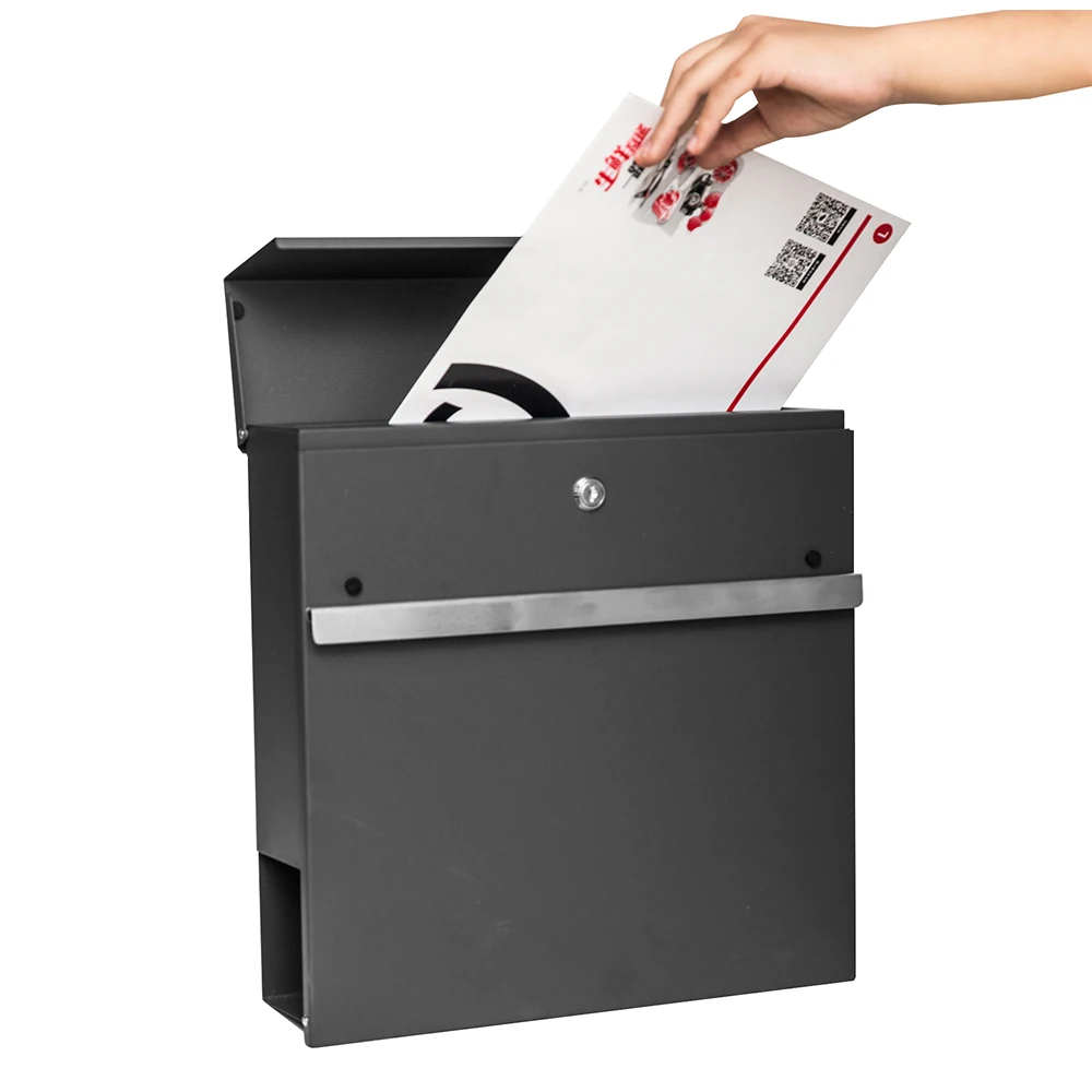 modern stainless steel apartment mailboxes residential Letter Box wall mounted metal mailboxes