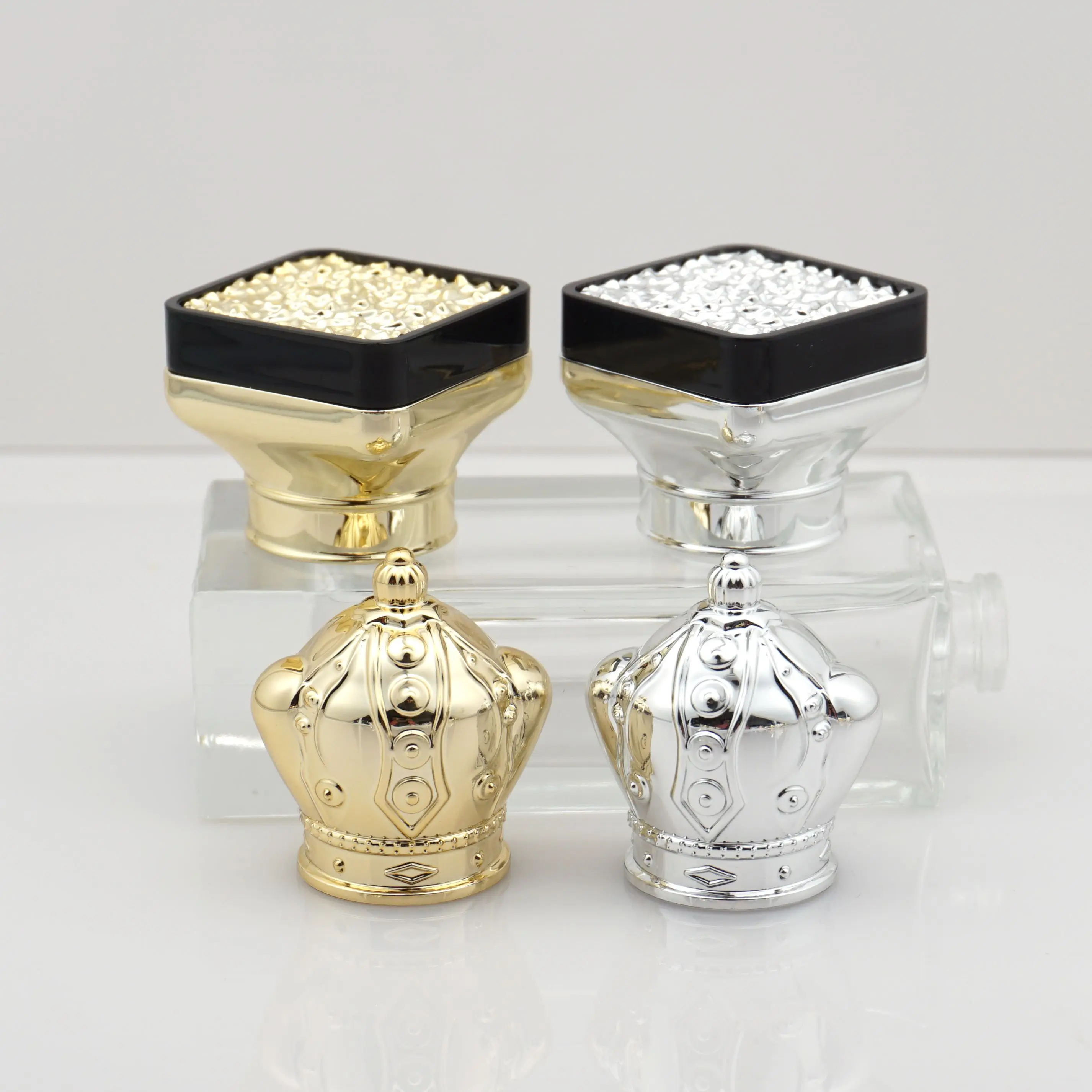 Customizable Zamac Metal Perfume Cap Special Screw-on Zinc Alloy for FEA15 Glass Bottles Featuring Your Brand Customization