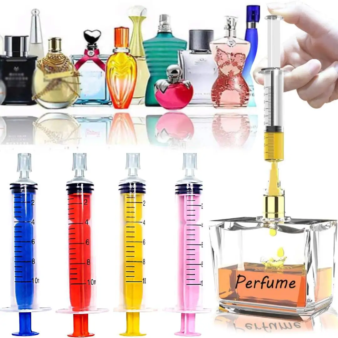 10ml Colour Syringe Quantitative Dispensing Plastic Perfume Refill Pump Tools Syringe