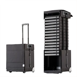 Pull up manufacturers 43L wholesale glasses suitcase box display storage cabinets eyewear case