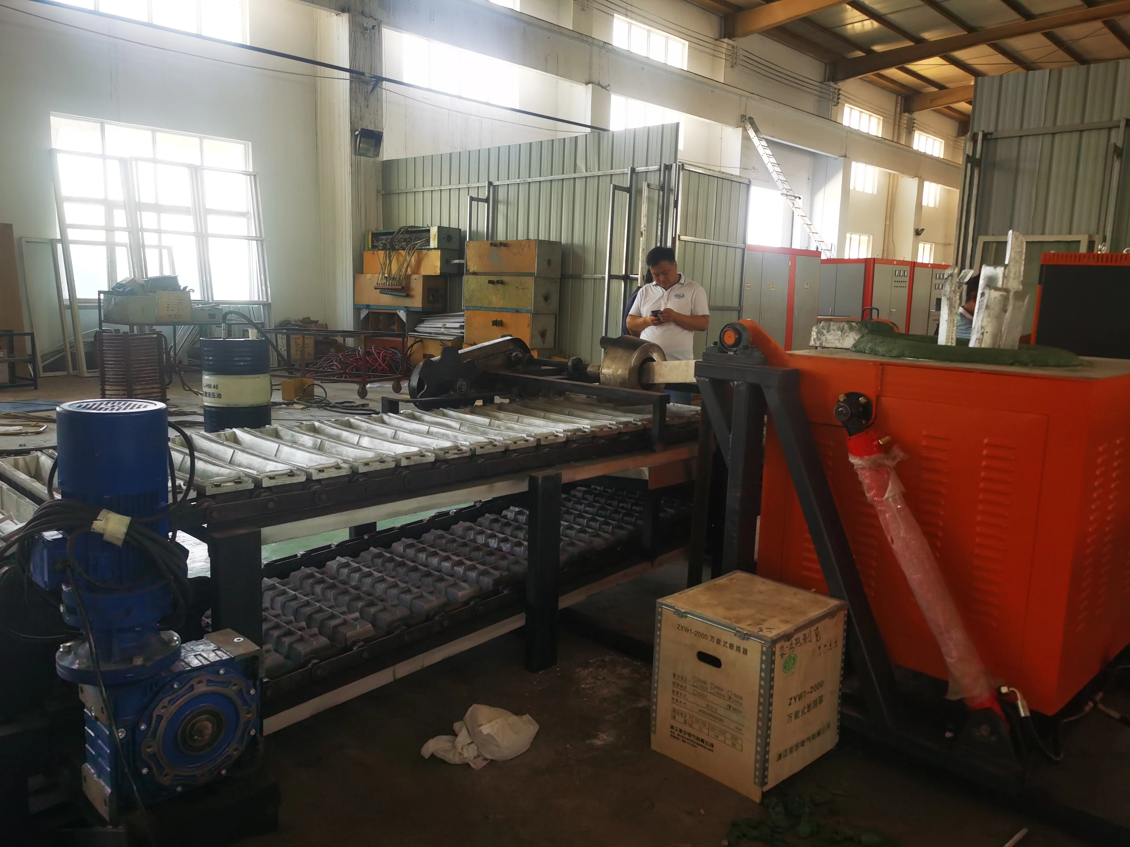 Zinc Copper aluminum ingot casting line Aluminum Ingot Casting machine with stacker Continuous Casting Line for Aluminum Ingot