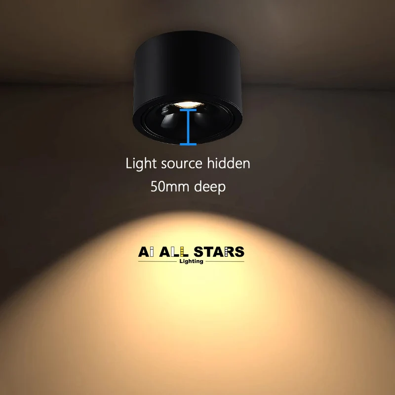 Factory Price Surface Downlight LED Home Office Down Light Anti-glare Spotlights Adjustable Led Surface Downlight Led Downlight