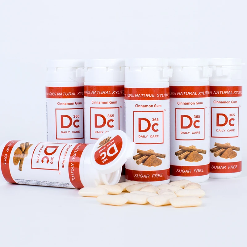 DC24 without sugar xylitol chewing gum   cinnamon  flavor chewing gum sugar free chewing gum