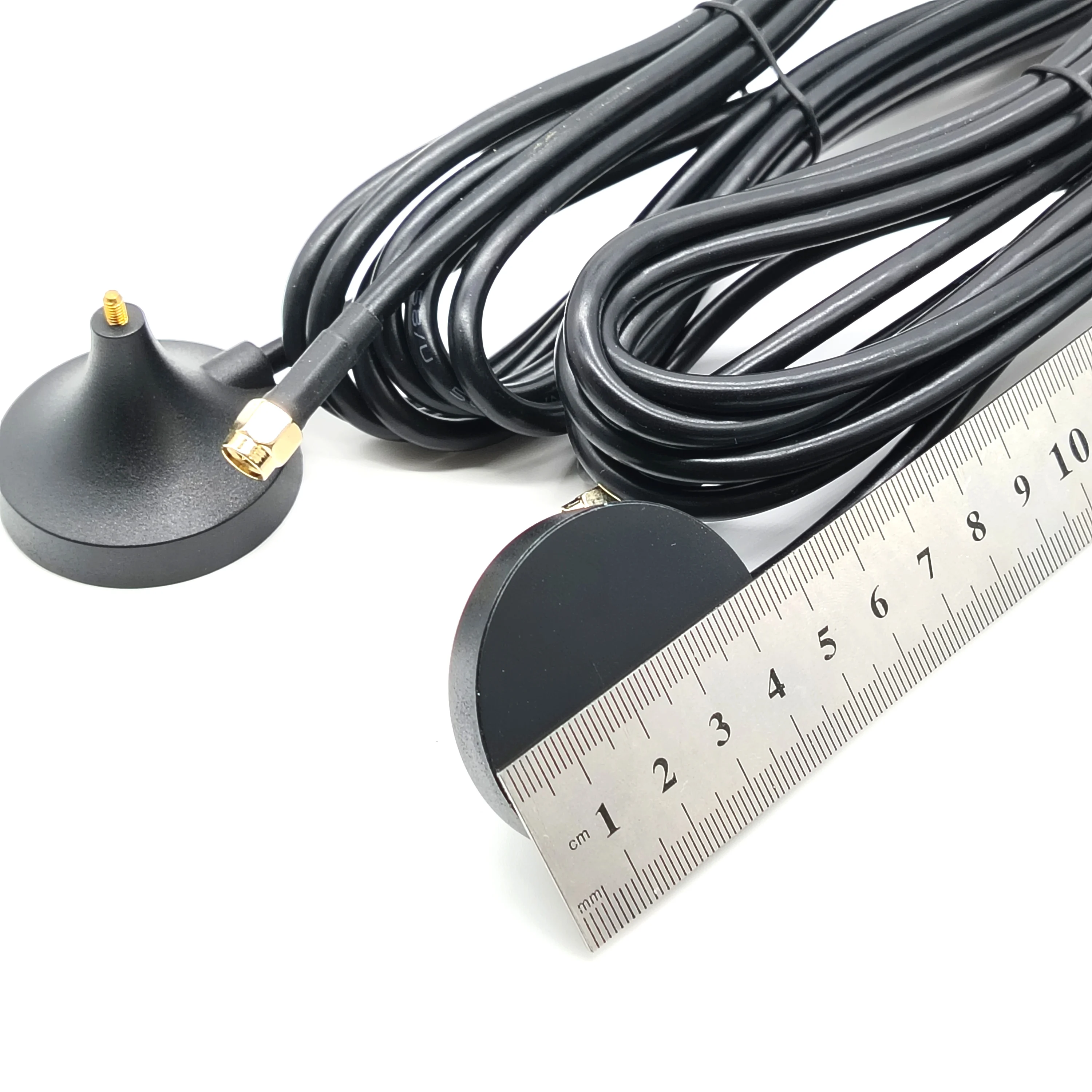 45mm big magnet base 4G cellular lte antenna wifi low loss RG58 cable sucker magnetic 4g antenne with sma connector