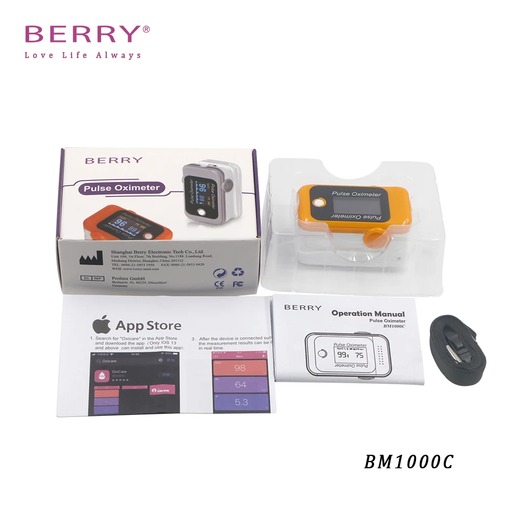 Цифровой Пульсоксиметр, измеритель пульса и уровня кислорода в крови, с Bluetooth