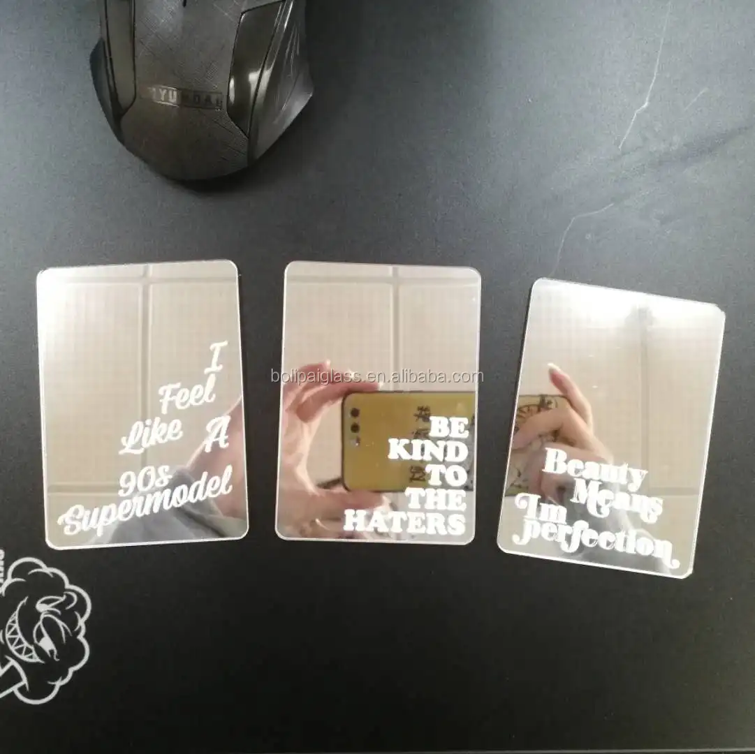 Custom High Quality  3mm 4mm mirror tray glass home rectangle glass mirror