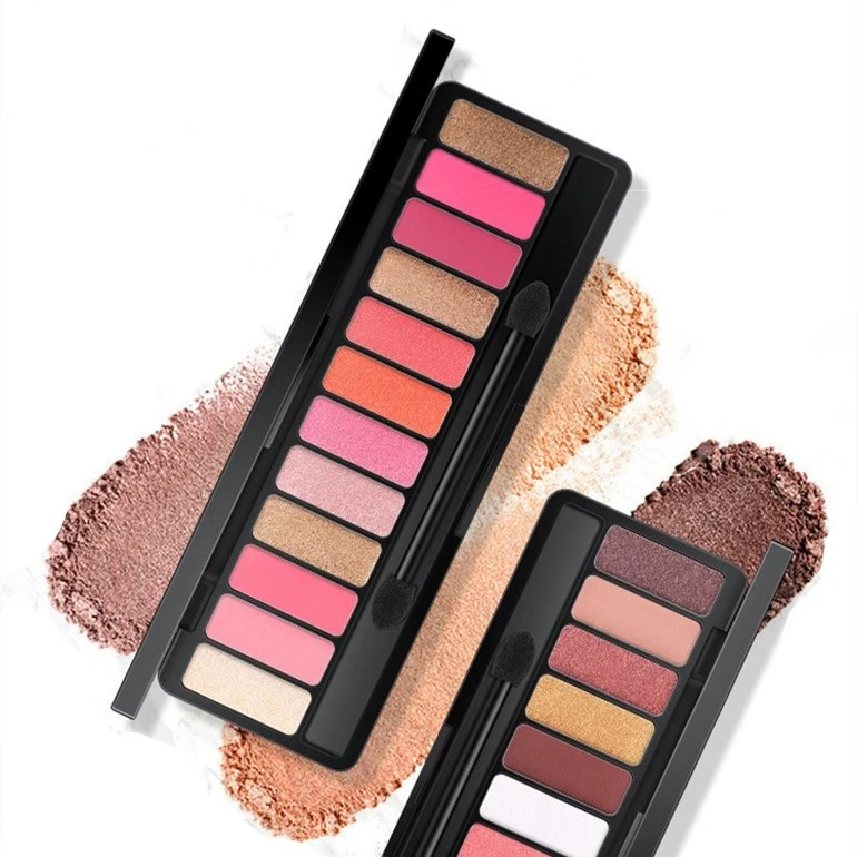 
Amazon Ebay OEM/ODM Super Affordable 12 Colors Portable Waterproof Long Lasting Professional Matte Glitter Eyeshadow Palette 