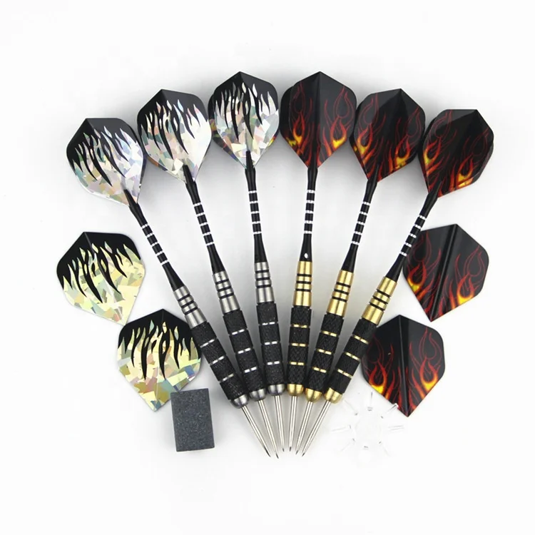 Professional metal dart High Quality 6pcs Metal Tip Aluminum Shaft Darts Custom Safety Darts