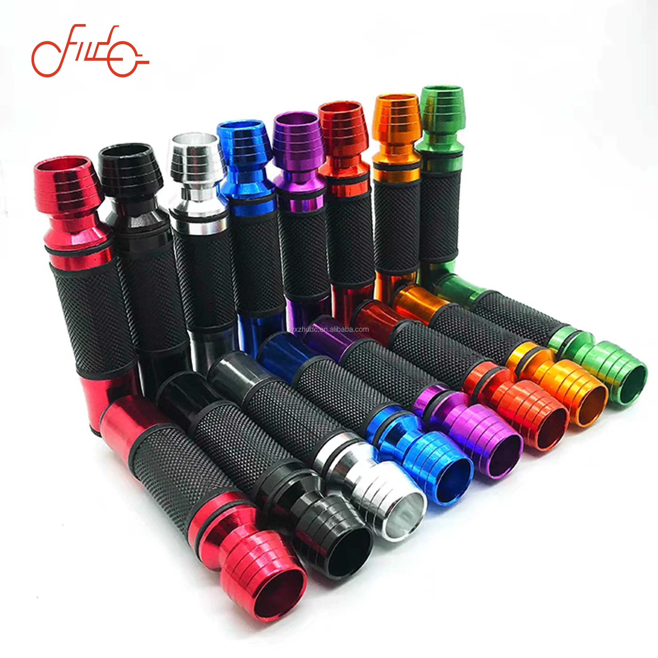 The Fine Quality Durable Universal Aluminum CNC Handle Grip Plus Lengthened Rubber Grip Handlebar End Grips for Motorcycles