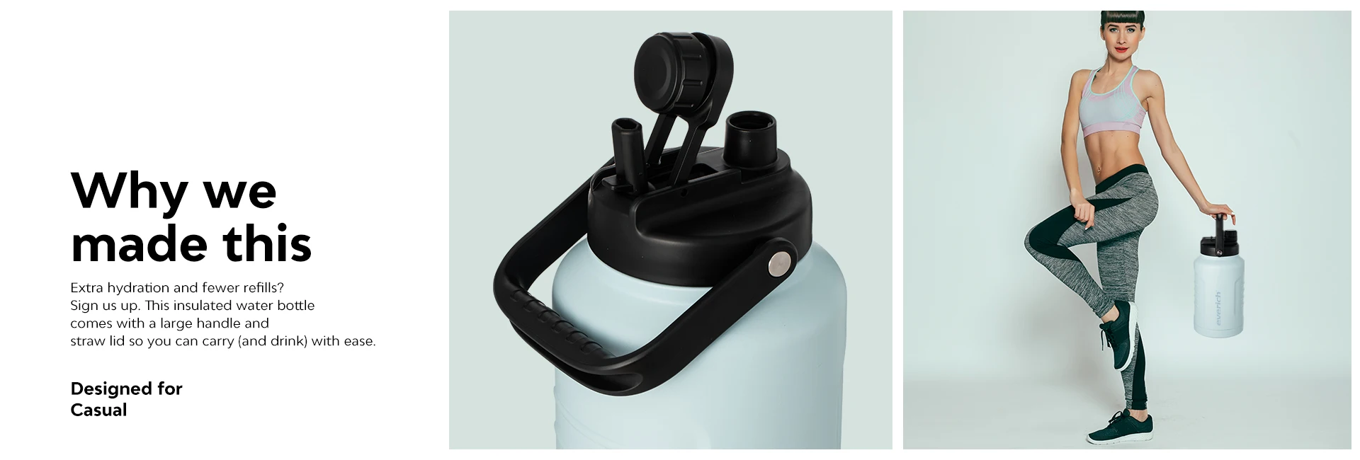 Insulated Water Jug 128oz with Upgrade 2 in 1 Lid Vacuum Insulated Stainless Steel Sports Thermo Beer Growler