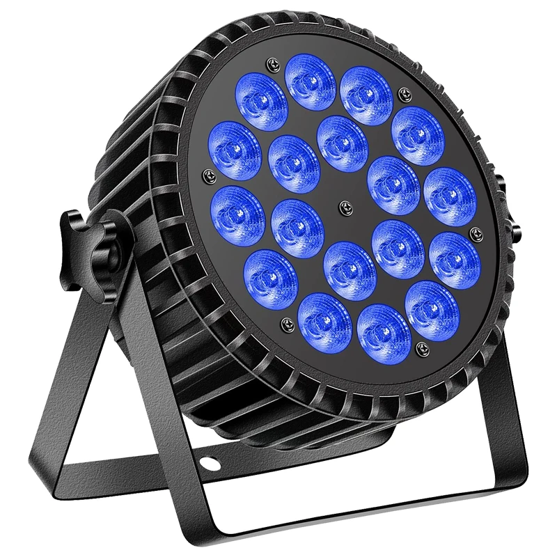 18*8W RGBW UV 4in1 Aluminum LED Par Light KTV DMX512 Control Stage Sound Activated Dj Disco Party Christmas Wedding Other Events