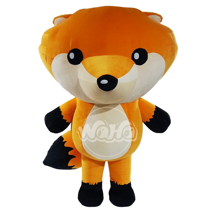 Pvc Advertising Inflatables Inflatable Animal Mascot Costume Plush Custom Inflatable fox Costume Cartoon Exhibition Show