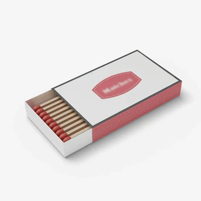Luxury custom LOGO color matches Long pole Matchbox With Wooden bulk sales matchbox customized match empty boxes