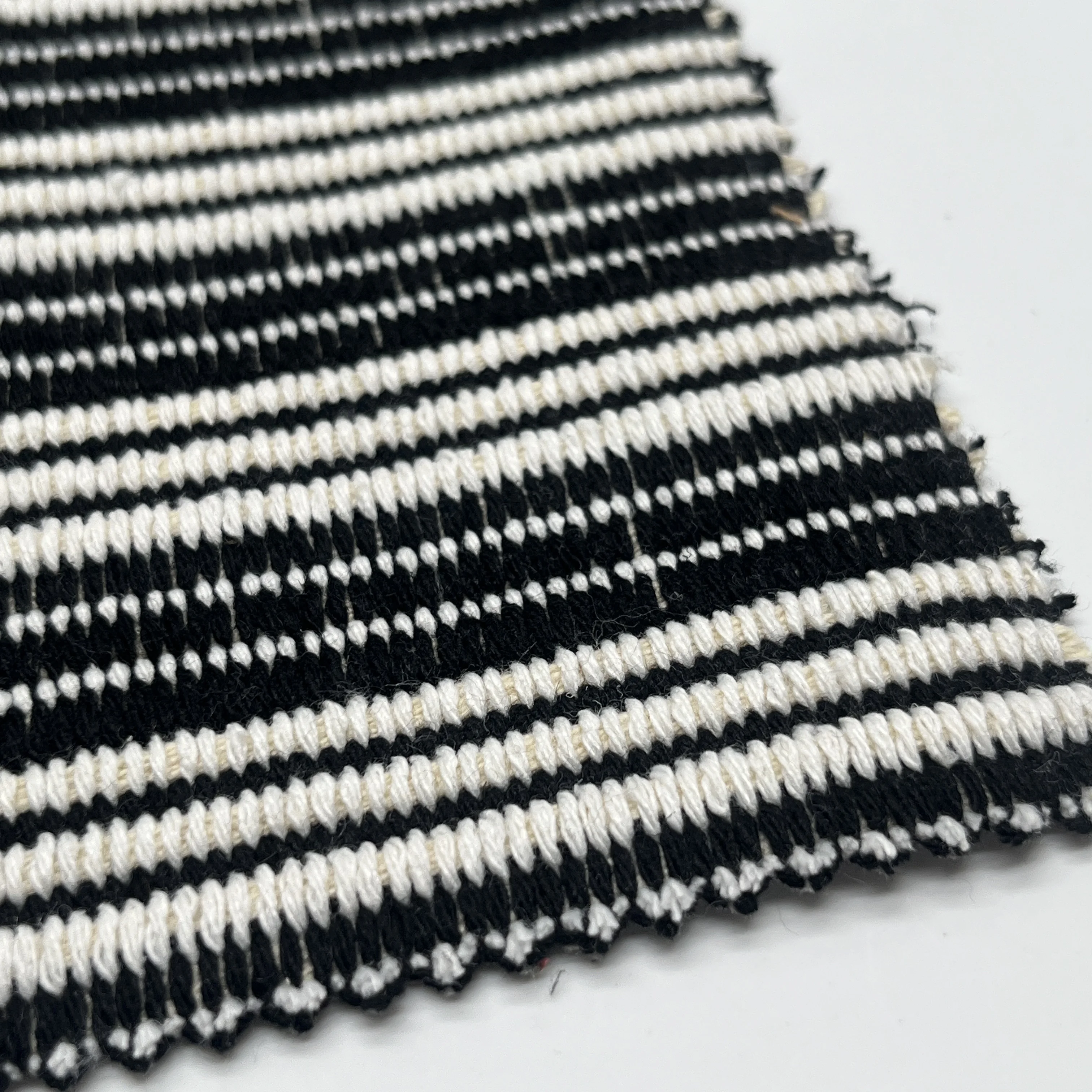 Wholesale 70%Cotton,30%Polyester Two-Color Thick Yarn Braided Bag Upper Fabric Woven Tapestry Fabric
