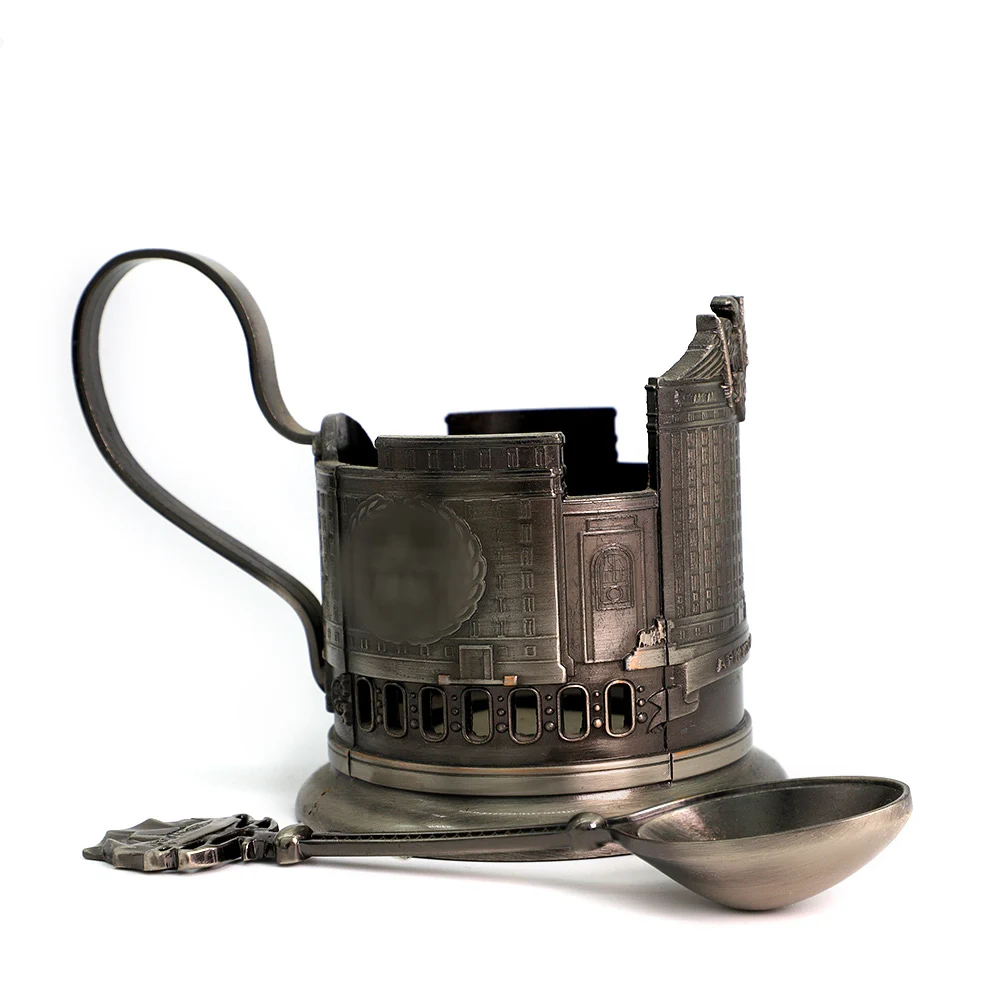 Factory Russian Home Decoration Metal Craft Cup Holder Custom Antique Copper Metal Craft